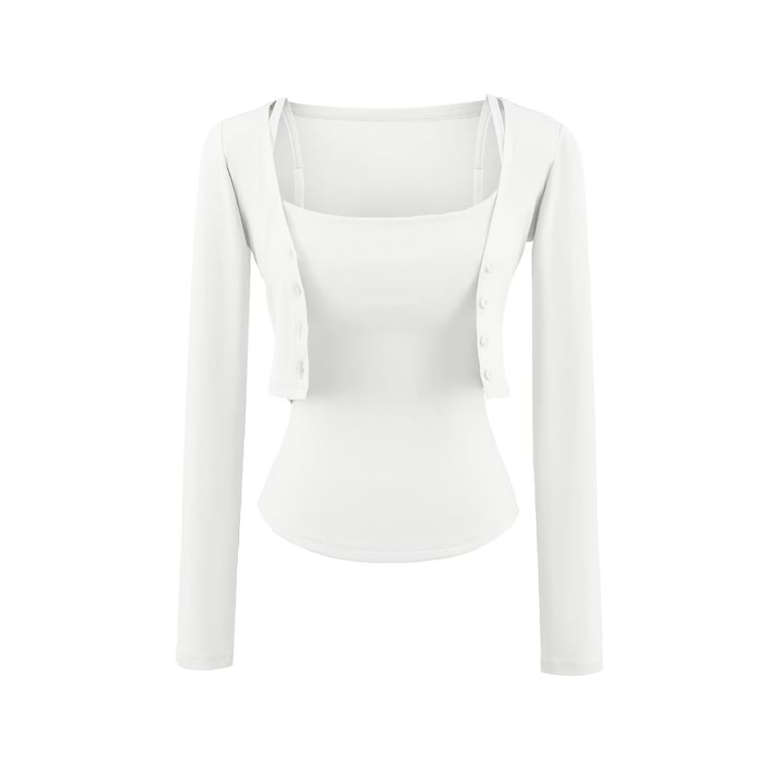 Camisole and Crop Cardigan Set