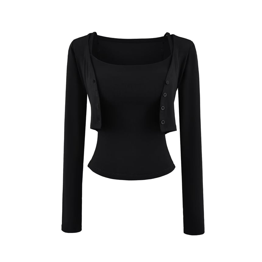 Camisole and Crop Cardigan Set