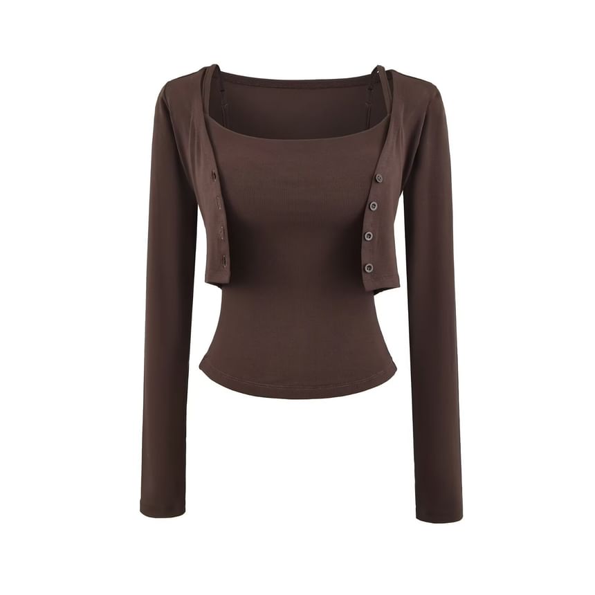 Camisole and Crop Cardigan Set