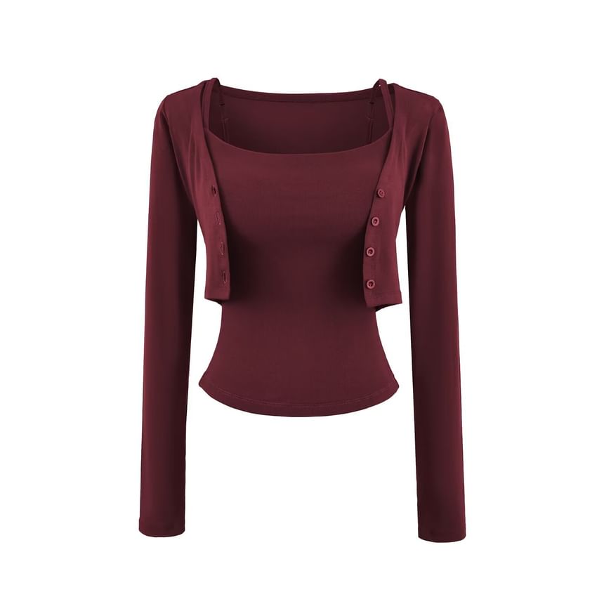 Camisole and Crop Cardigan Set