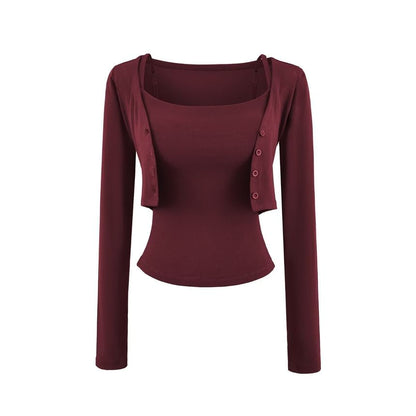 Camisole and Crop Cardigan Set