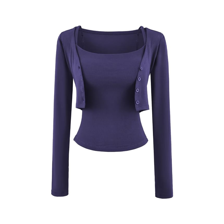 Camisole and Crop Cardigan Set