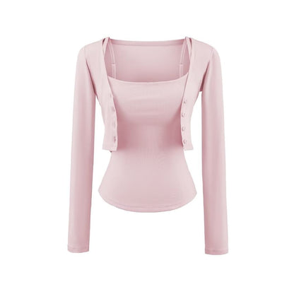 Camisole and Crop Cardigan Set
