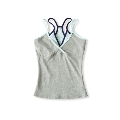 Contrast Trim Mock Two-Piece Camisole