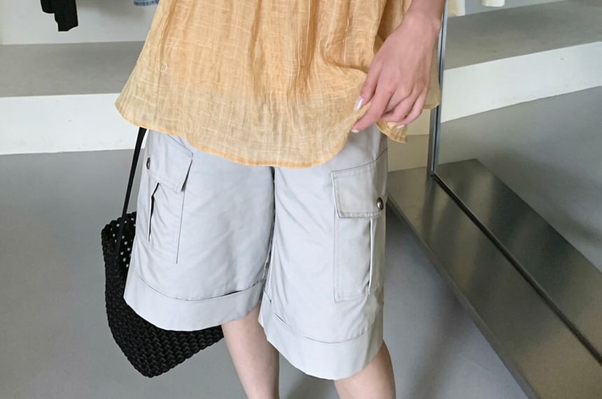 Frill Trim V-Neck Tank Top