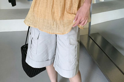 Frill Trim V-Neck Tank Top