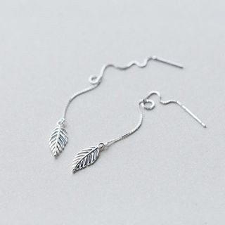 Leaf Silver 925 Drop Sterling Earring