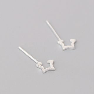 925 Sterling Star Silver Open Earring