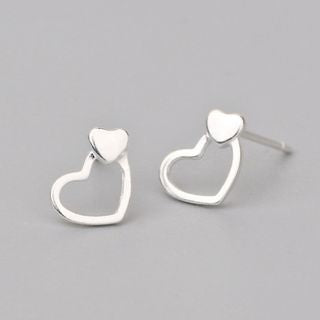 Earring Silver Sterling 925 Heart