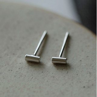 Sterling Earring Stud Silver
