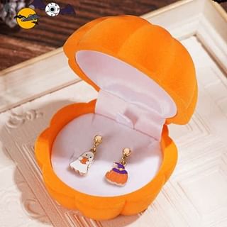 Box Earring Velvet Phantom Pumpkin Halloween + Jewelry