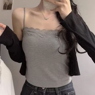 Lace Trim Camisole Top