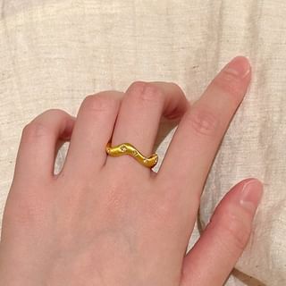 Rhinestone Ring Set Open /