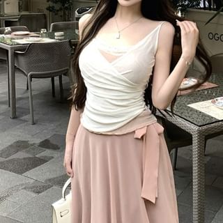 Camisole Top and Maxi A-Line Skirt Set