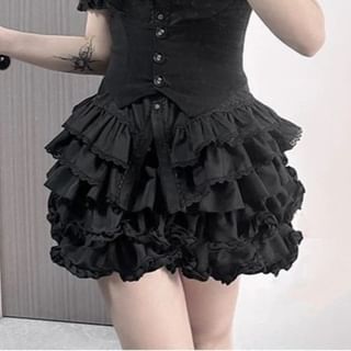Tiered Mini Skirt