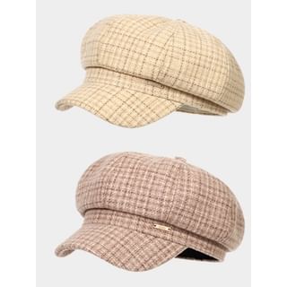 Plaid Newsboy Cap