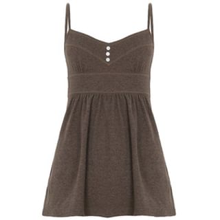 Halter V-Neck Plain Lace Layered Slim-Fit Tank Top