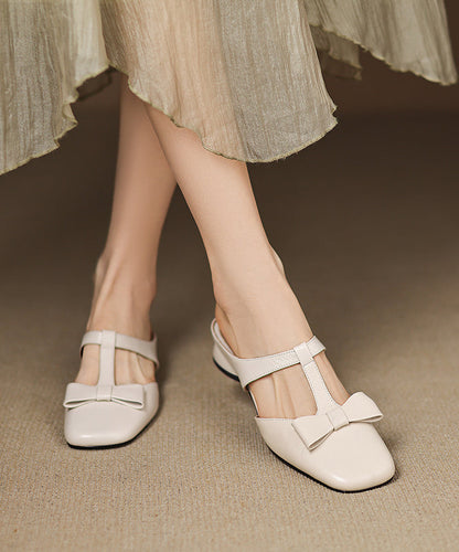 Light Sheepskin Out Sandals Hollow Slide Blue Splicing