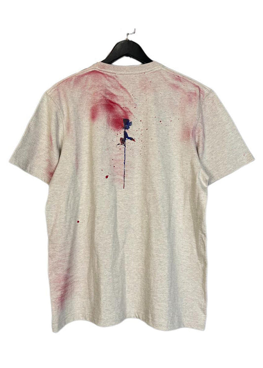 Lose Grau O Neck Tie Dye Baumwolle Herren T-shirt Sommer LK038