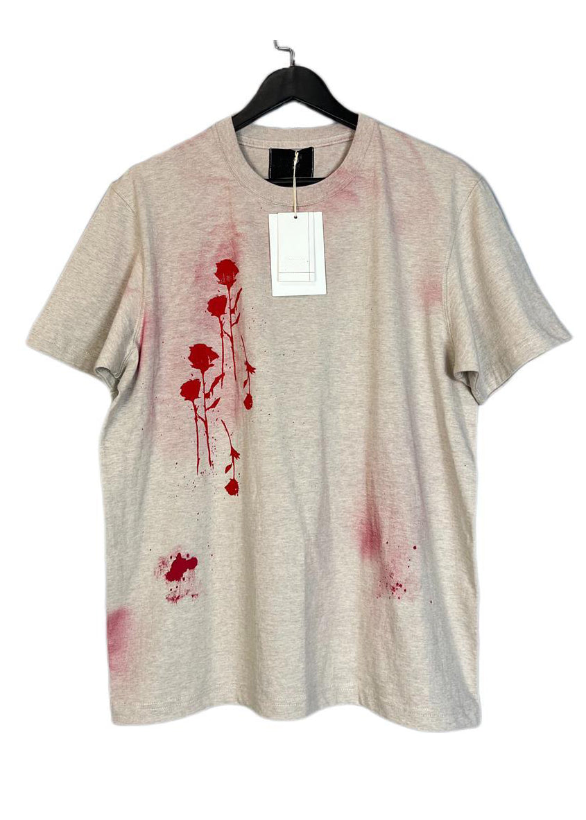 Lose Grau O Neck Tie Dye Baumwolle Herren T-shirt Sommer LK038