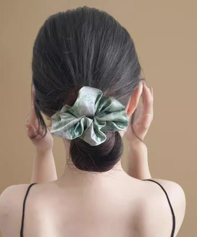 Dy Tie Hair Satins Blue Band Modern