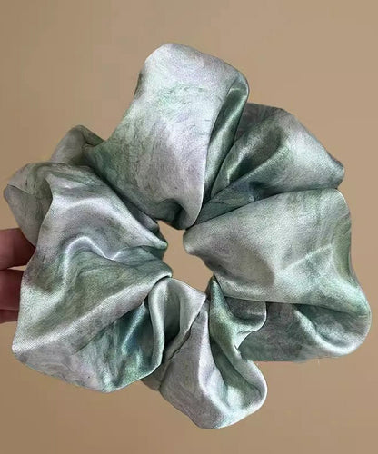 Dy Tie Hair Satins Blue Band Modern