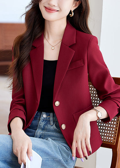 Modern Brown Silm Fit Formal Short Coats Spring YJ017