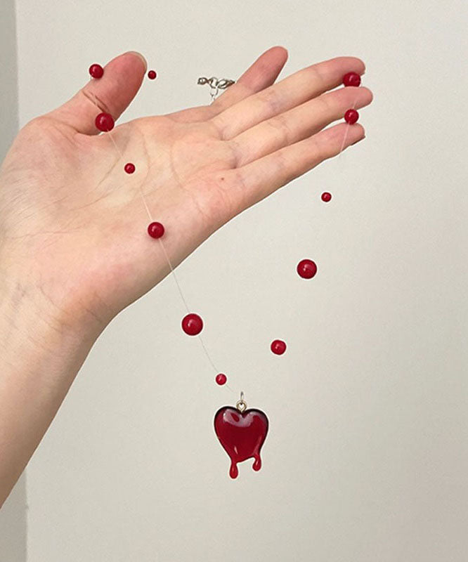 Necklace Love Modern Alloy Pendant Mulberry Beading