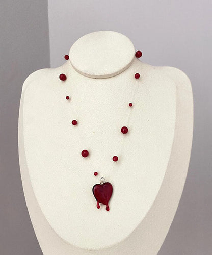 Necklace Love Modern Alloy Pendant Mulberry Beading