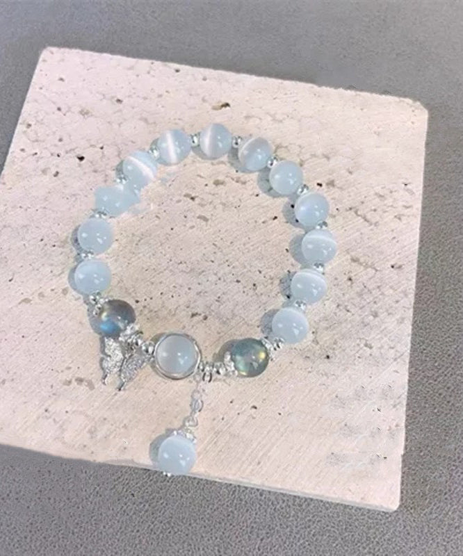 Silk Eye Charm Stone Modern Cat's Alloy Zircon Bracelet Butterfly