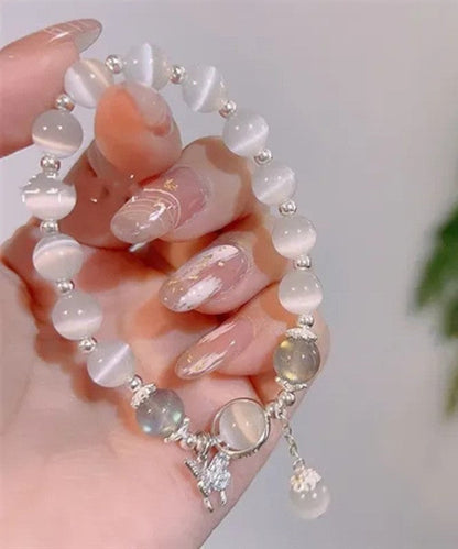 Silk Eye Charm Stone Modern Cat's Alloy Zircon Bracelet Butterfly