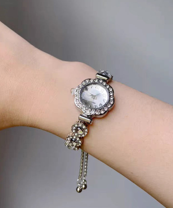 Modern Hardlex Alloy Silk Crystal Zircon Watches Tassel