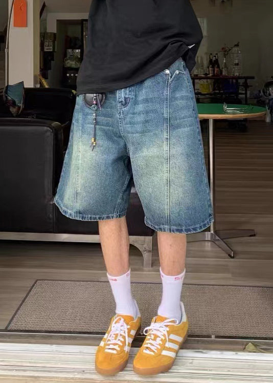 New Blue Original Design High Waist Denim Mens Shorts Summer YL020