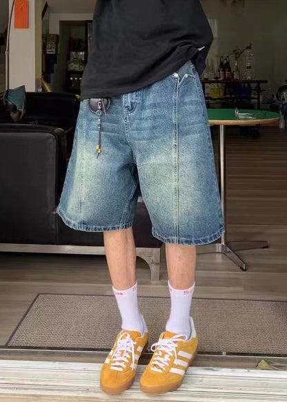 New Blue Original Design High Waist Denim Mens Shorts Summer YL020