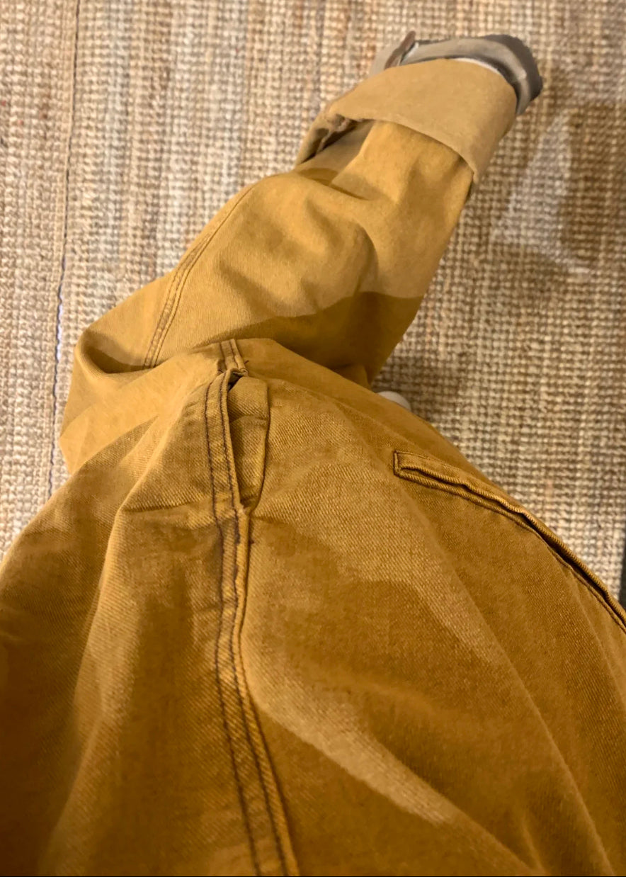 Denim Button Sleeveless Brown New Solid Jumpsuits