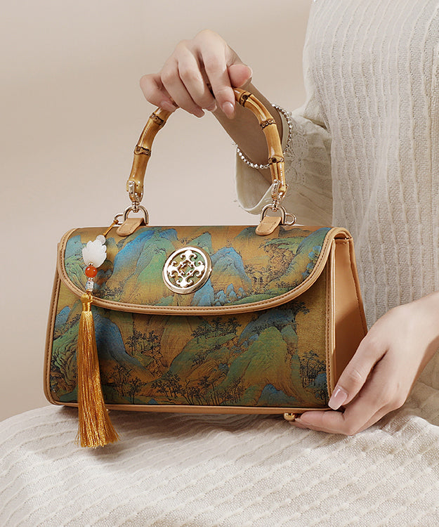 New Bag Style Print Tassel Tote Leather Chinese Calf