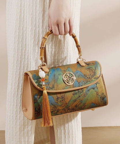 New Bag Style Print Tassel Tote Leather Chinese Calf