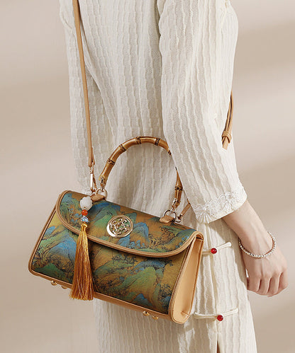 New Bag Style Print Tassel Tote Leather Chinese Calf