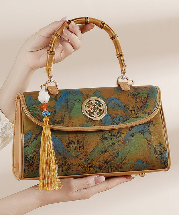 New Bag Style Print Tassel Tote Leather Chinese Calf