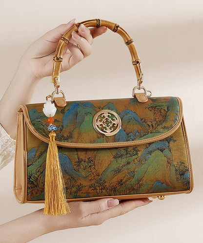 New Bag Style Print Tassel Tote Leather Chinese Calf