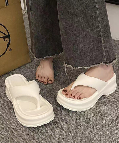 Comfy Rose Platform Flops Flip New