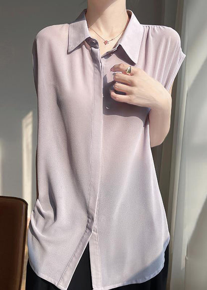 Up Peter Chiffon Blouses Pan Grey Collar Lace New Oversized