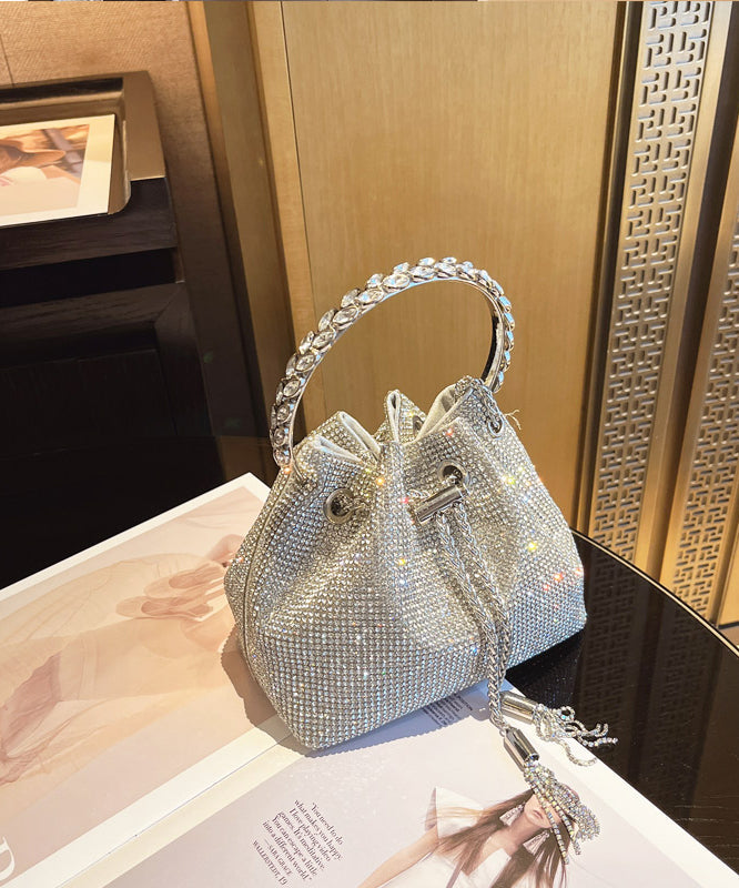 New Metal Glitter Bag Pouch Diamond Water Studded Handmade