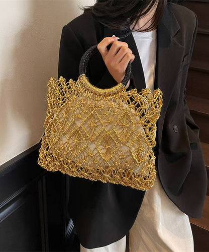 Tote Silver Hollow New Bag Handmade Out Woven