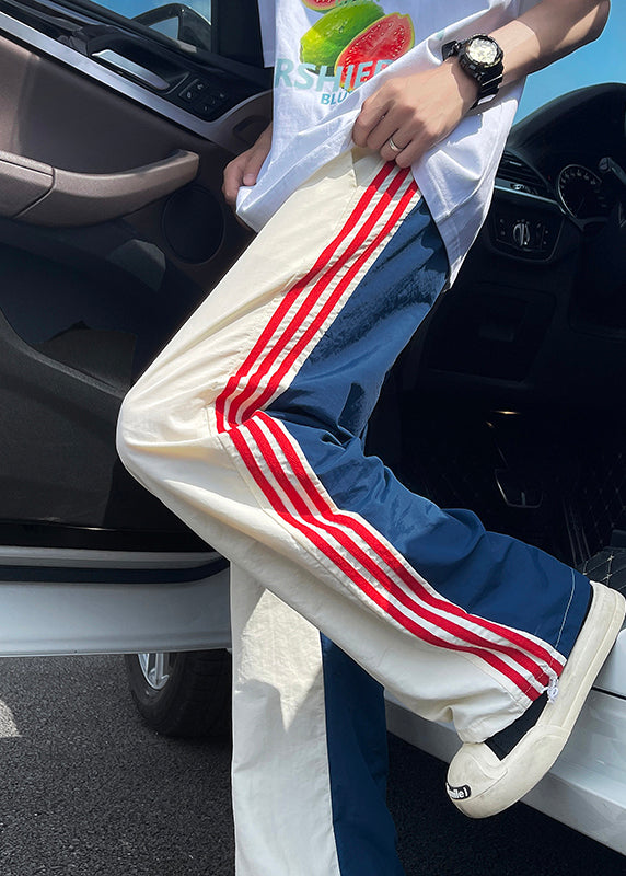 Men Spring Pants Oversized Khaki Patchwork New Spandex Apparel