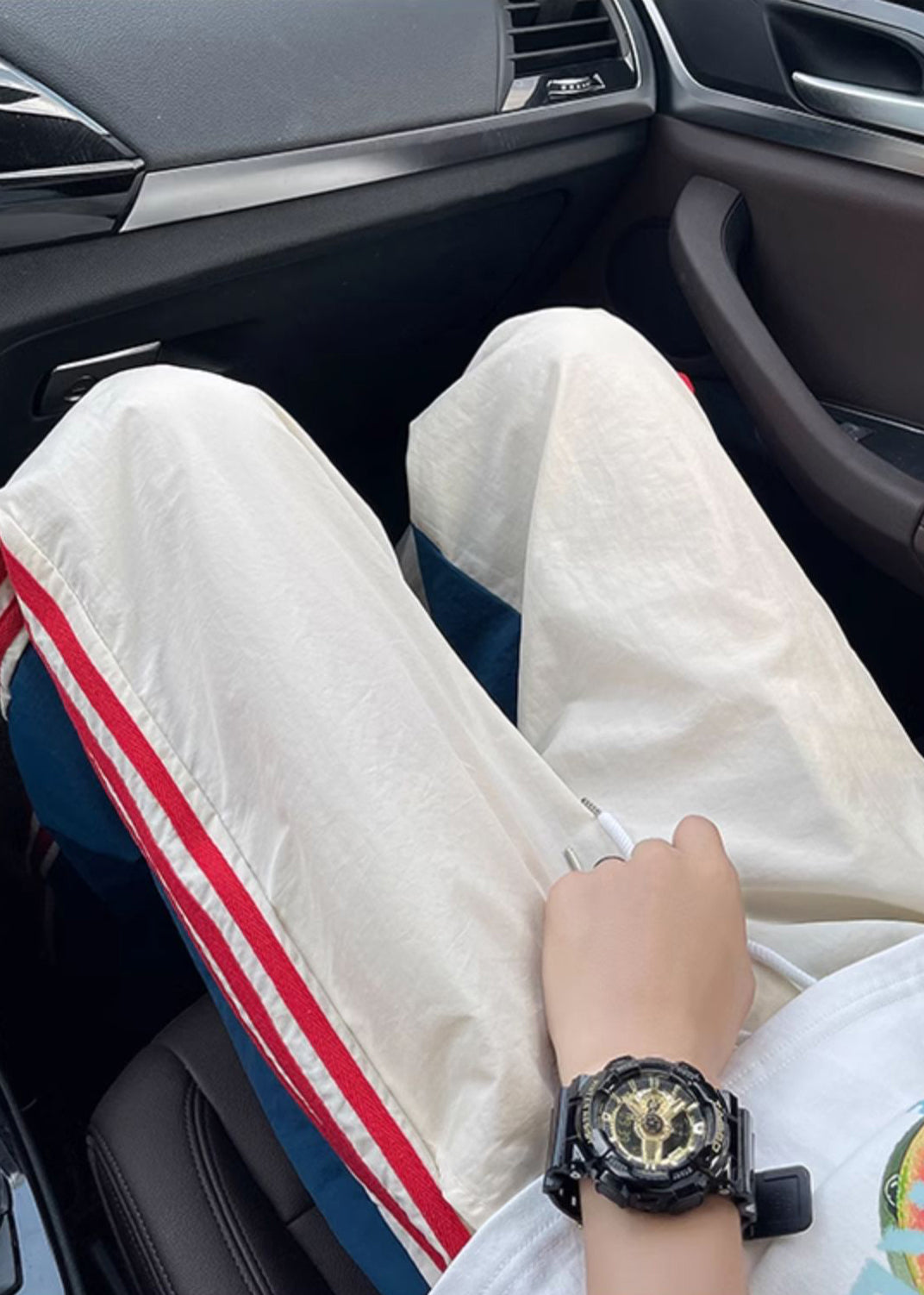 Men Spring Pants Oversized Khaki Patchwork New Spandex Apparel