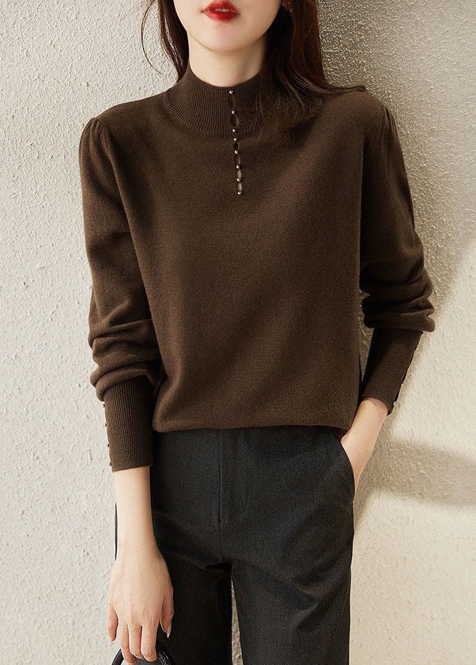 New Red Hollow Out Solid Wool Knit Sweater Spring TF008