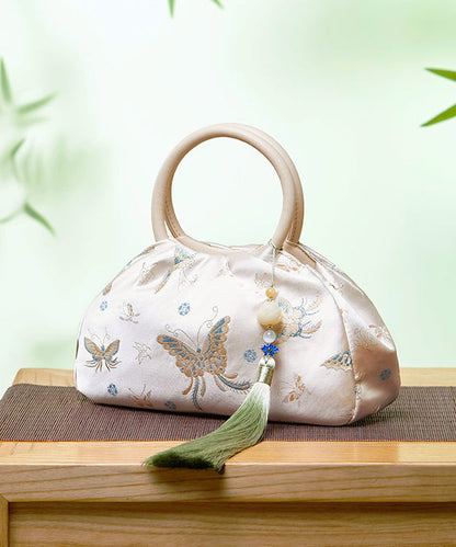 Jacquard Retro Tassel Tote New Versatile Bag