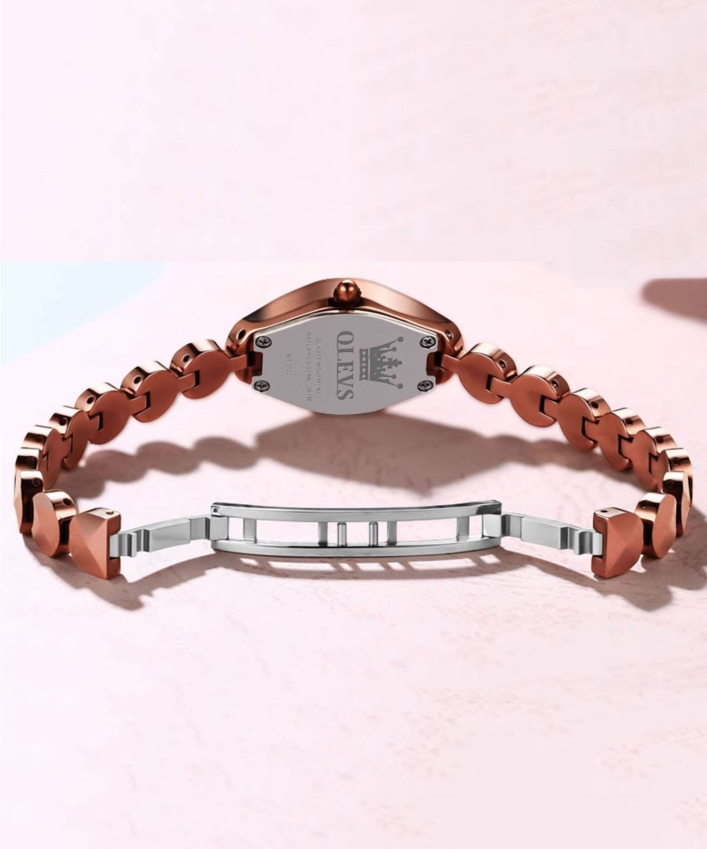 Quartz Waterproof Steel New Gold Watches Rose Movement Stainless