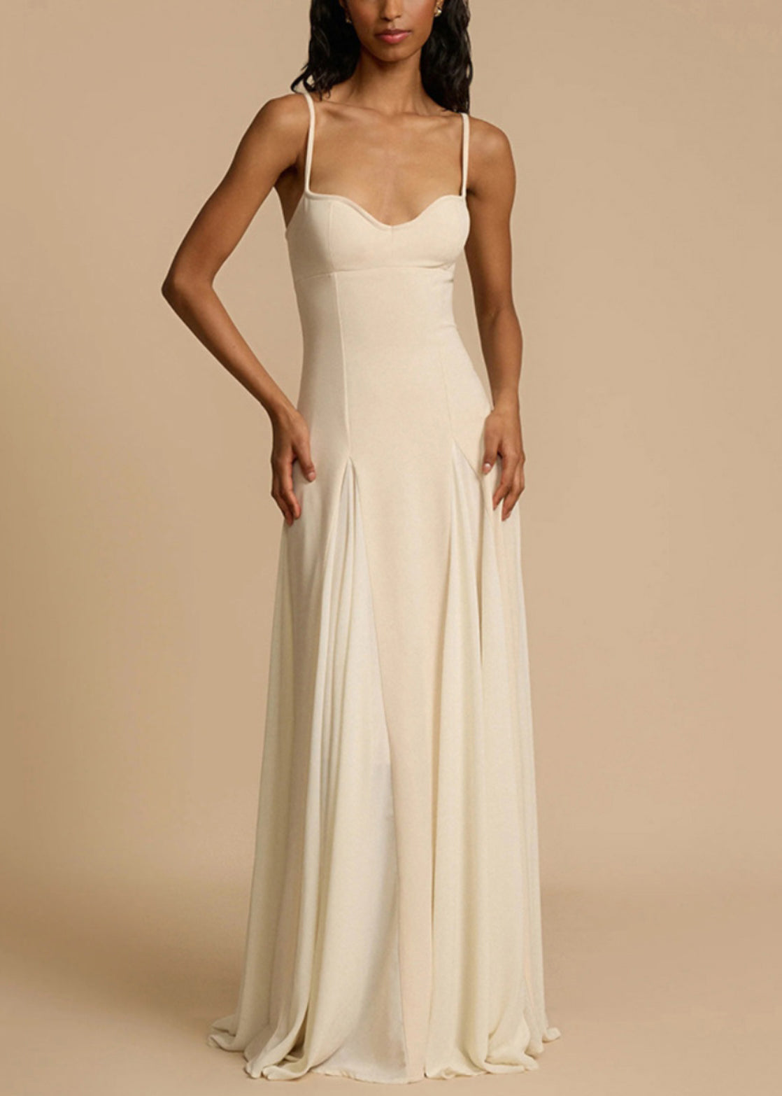 Dress Strap Cold New Spaghetti Shoulder Zippered White Cotton